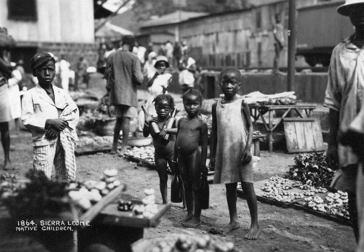 Kinder, Sierra Leone, 20. Jahrhundert von Unbekannt