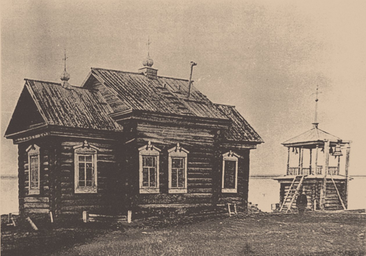 Kirche der Darstellung der seligen Jungfrau Maria, Dudinka, 1910er Jahre von Unbekannt