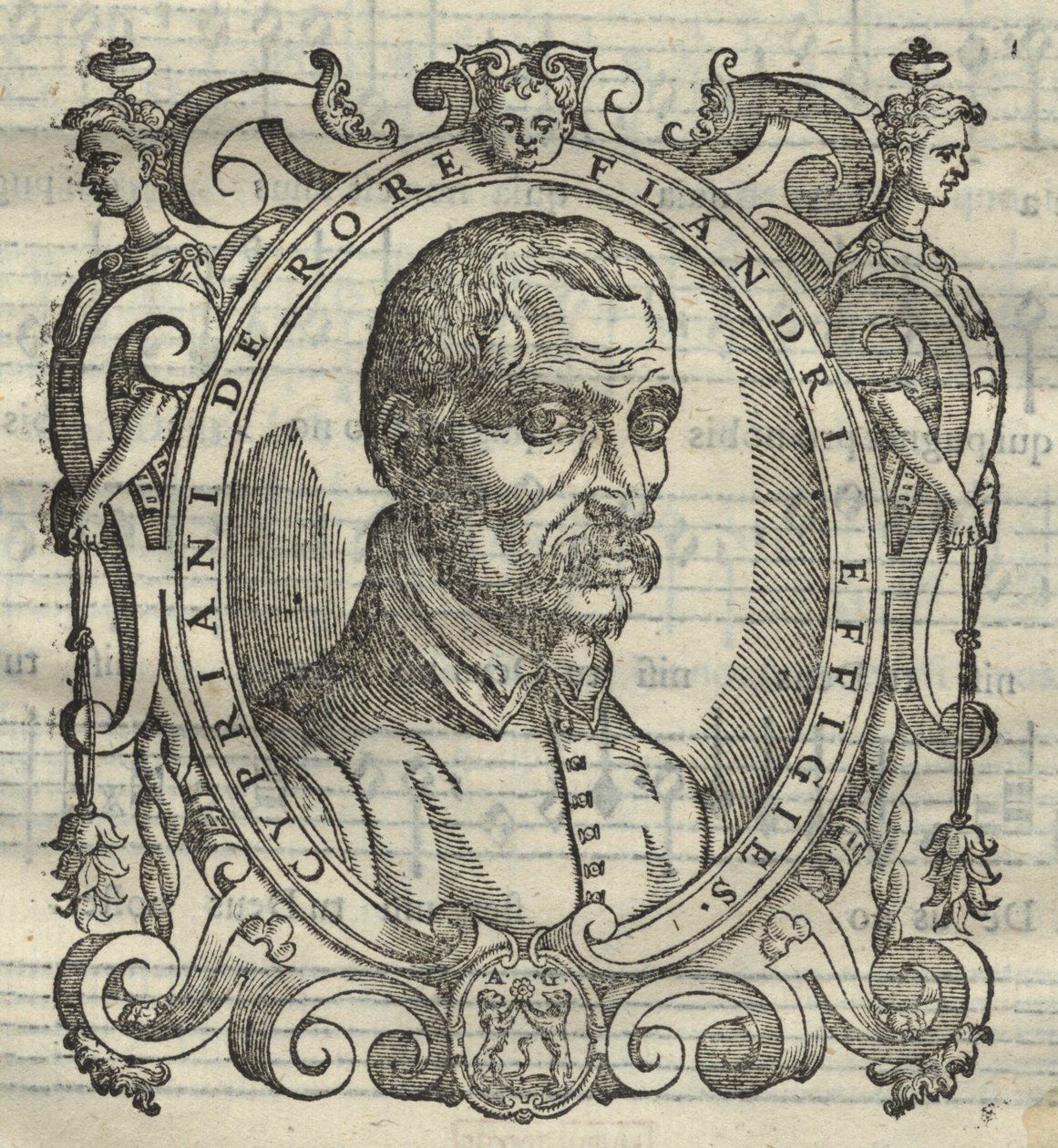 Cipriano de Rore 1515-1565 aus Cypriani de Rore Sacrae Cantiones, 1584 von Unbekannt