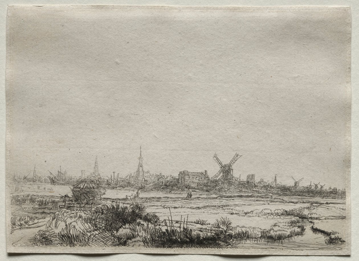 Ansicht von Amsterdam vom Nordwesten, 1700er von Unbekannt