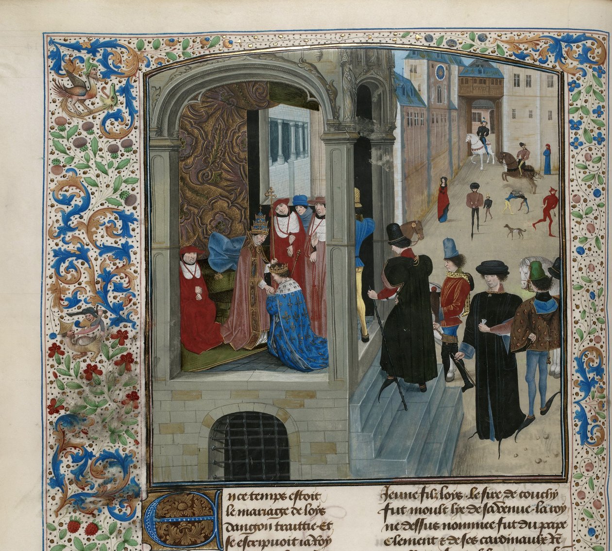 Krönung von Karl VI. von Frankreich, ca. 1470-1475 von Unbekannt
