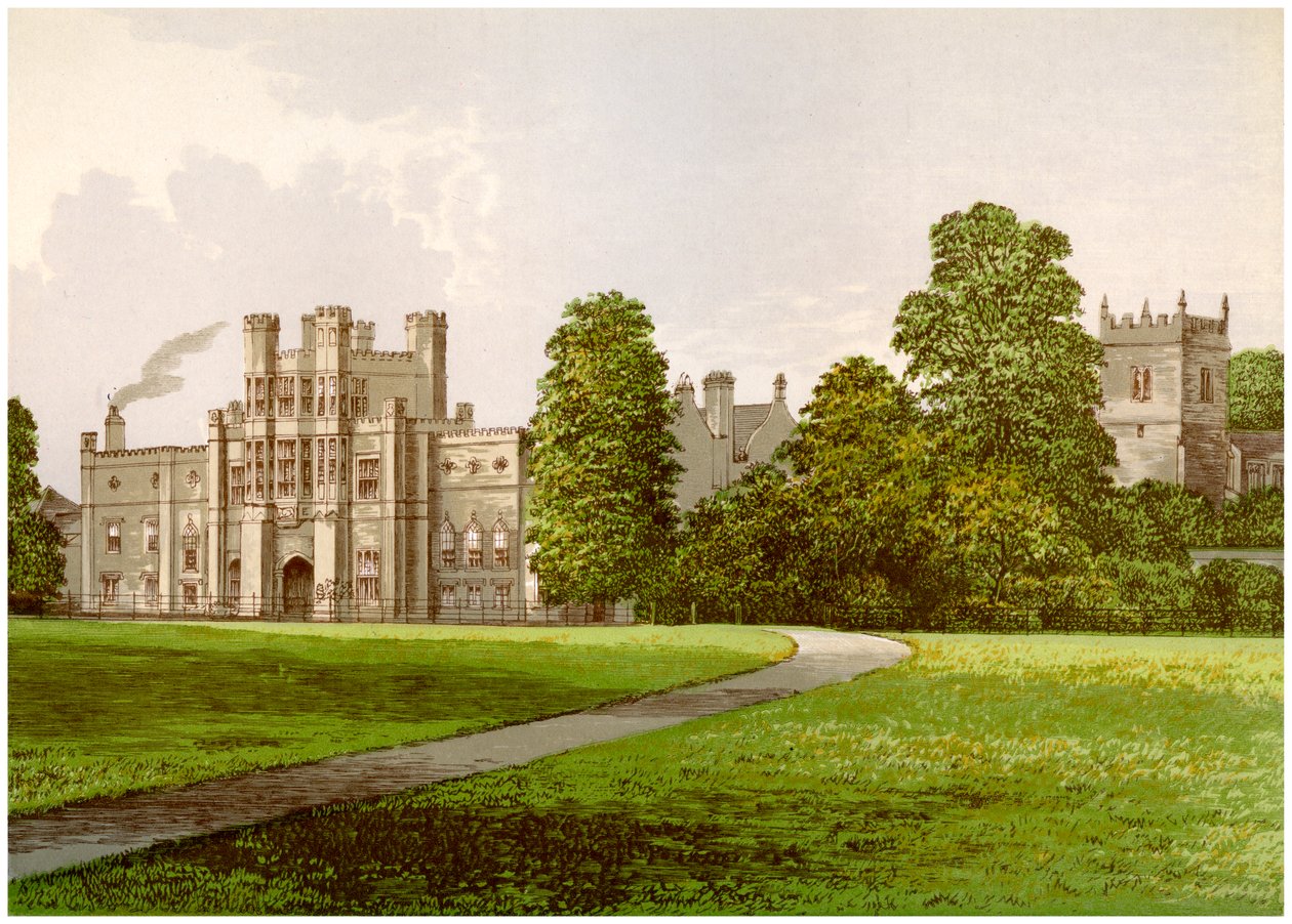 Coughton Court, Warwickshire, Heimat von Baronet Throckmorton, um 1880 von Unbekannt