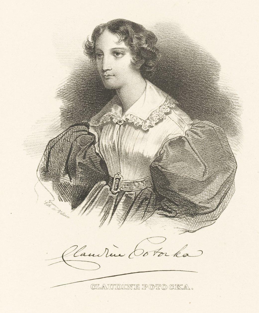 Gräfin Klaudyna Claudine Potocka, geb. Dzialynska 1801-1836, ca. 1830 von Unbekannt