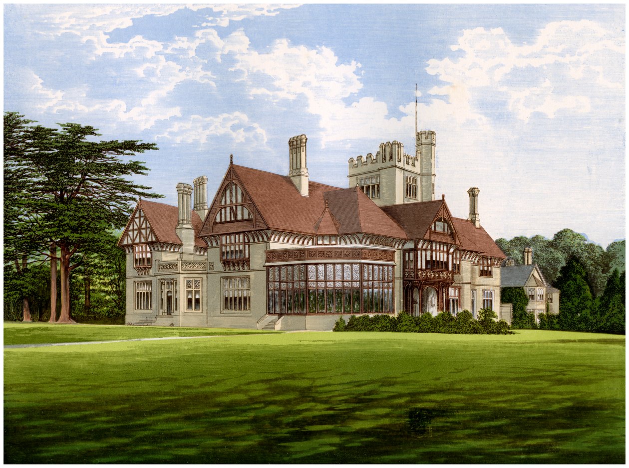 Cowdray Park, Sussex, Heimat des Earl of Egmont, um 1880 von Unbekannt