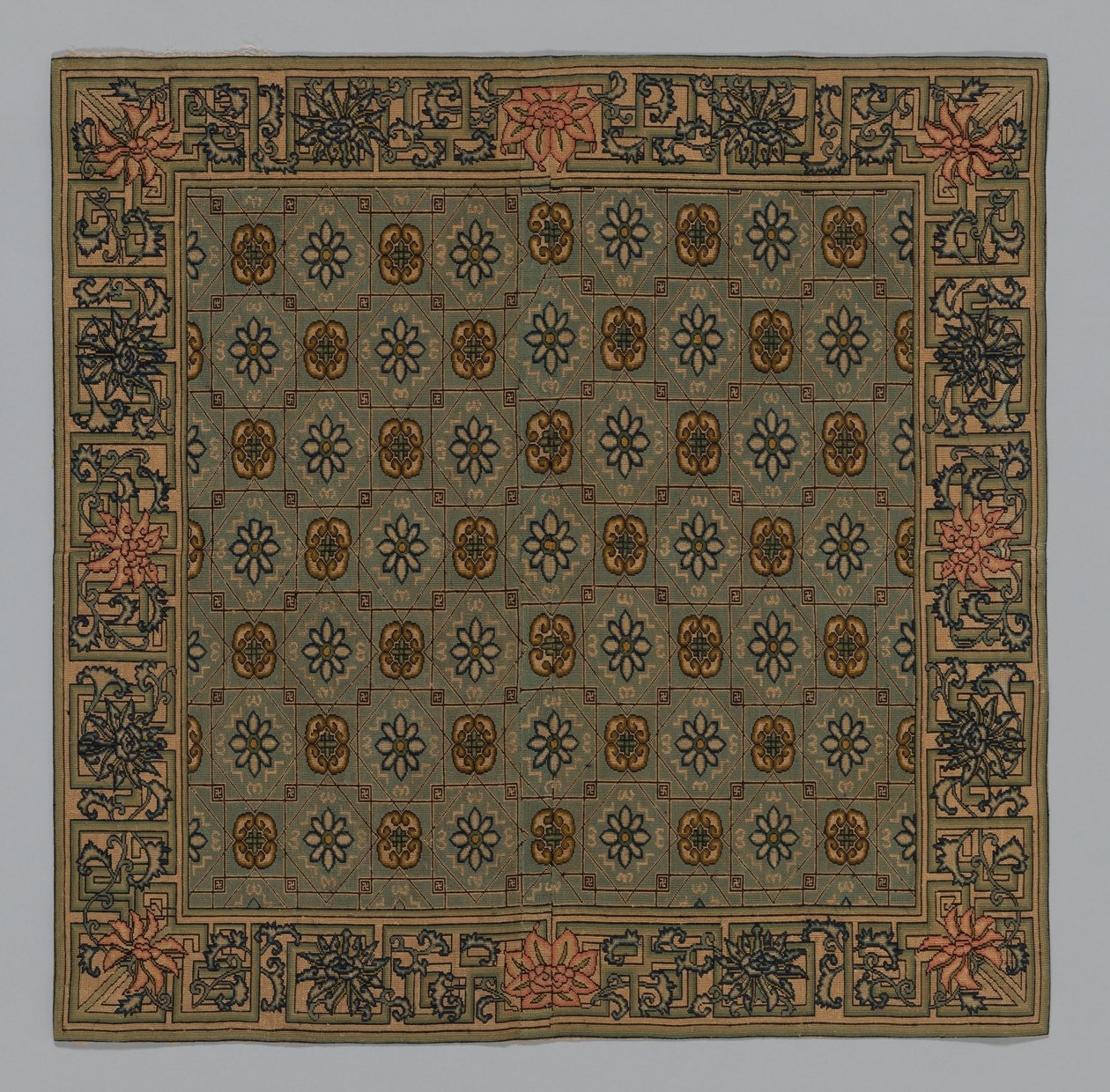 Kissenbezug, China, Qing-Dynastie 1644-1911, ca. 1900 von Unbekannt