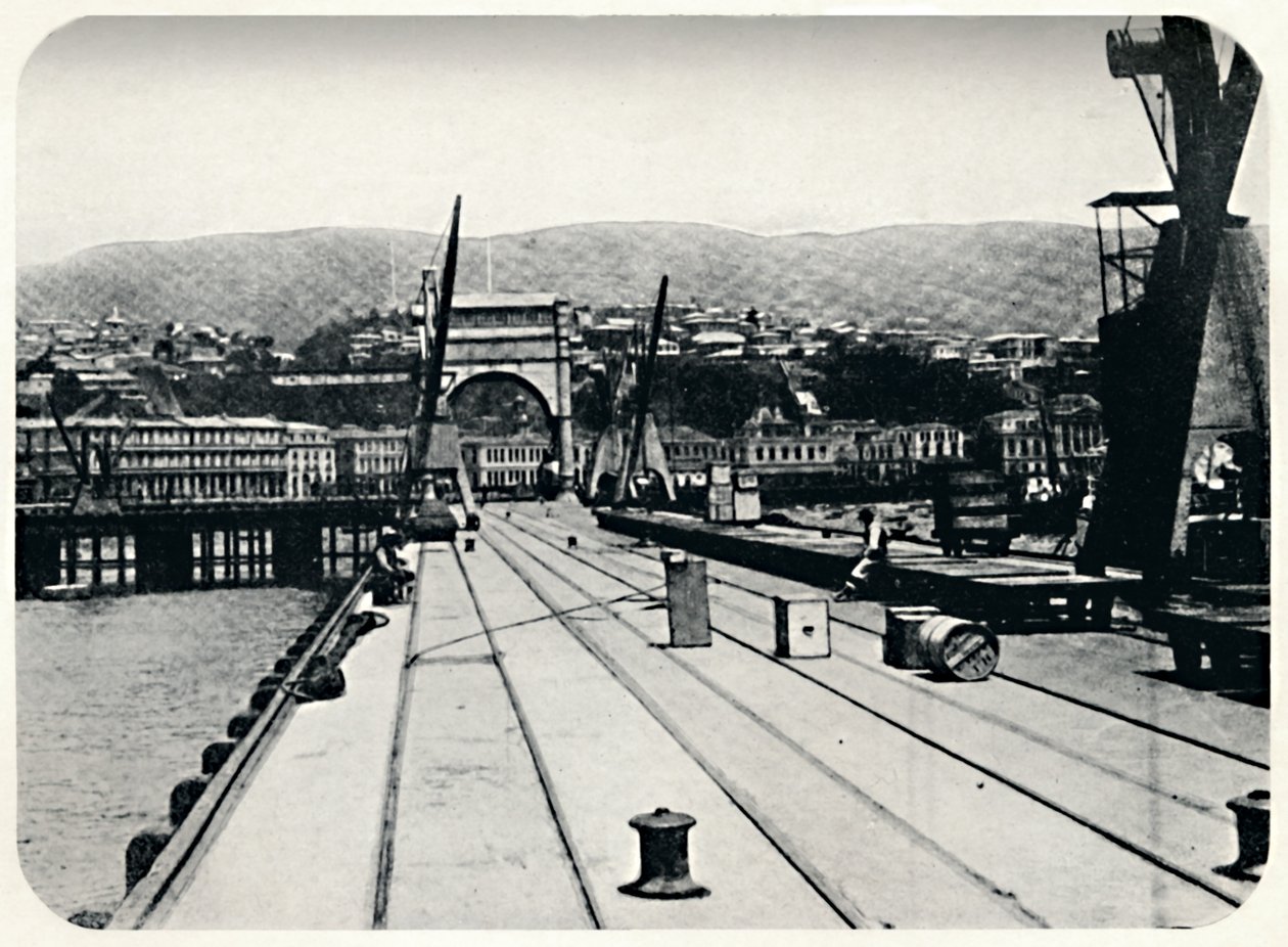 Zollpier, Valparaiso, 1911 von Unbekannt