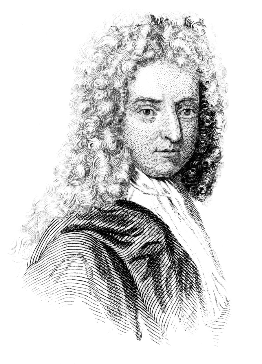 Daniel Defoe, englischer Schriftsteller, Journalist und Spion, ca. 1850 von Unbekannt