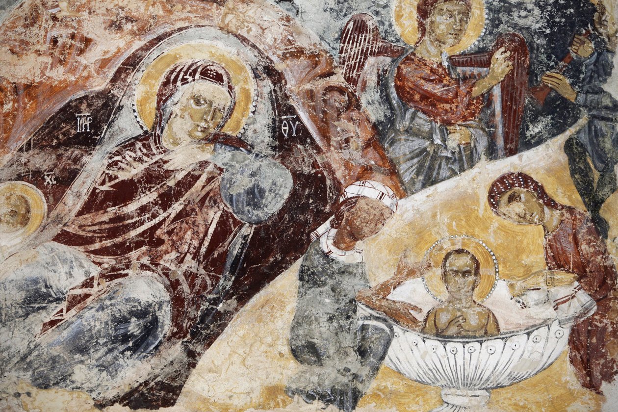 Verfallenes Fresko in der Santa Maria dell