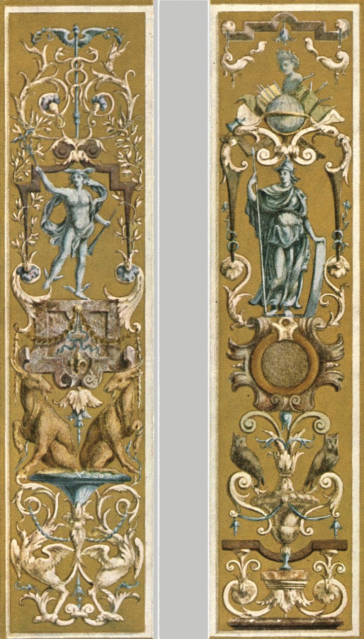 Dekorative Malerei im Louvre, Paris, Frankreich von Unbekannt