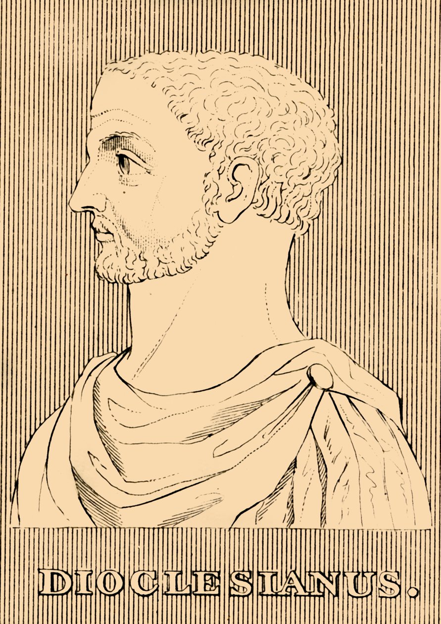 Diokletian, 244-311, 1830 von Unbekannt