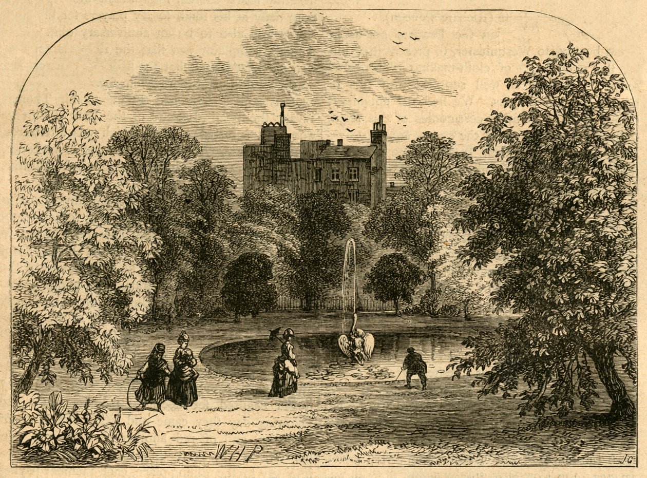 Drapers Hall Garten von Unbekannt: hochwertiger Kunstdruck