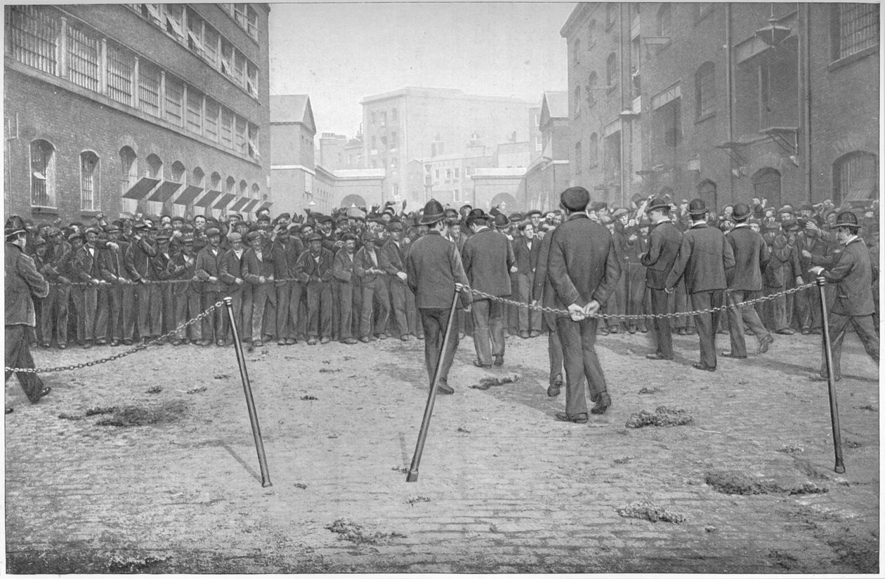 Eifrig bei der Arbeit, London, um 1900-1901 von Unbekannt