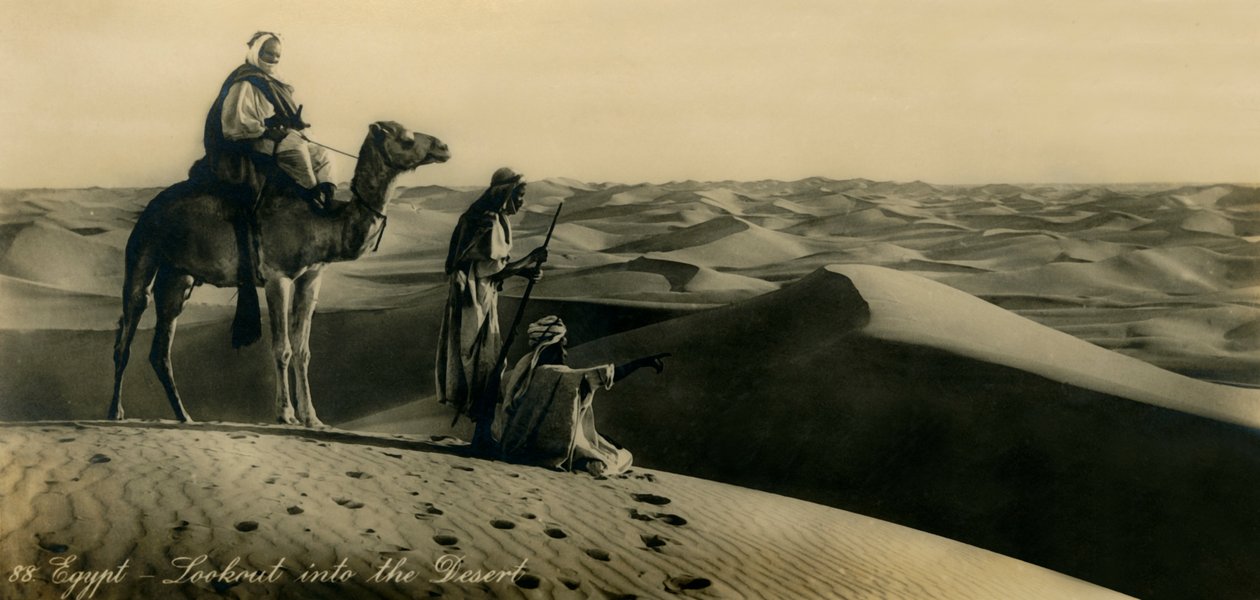 Ägypten - Ausblick in die Wüste, ca. 1918-ca. 1939 von Unbekannt