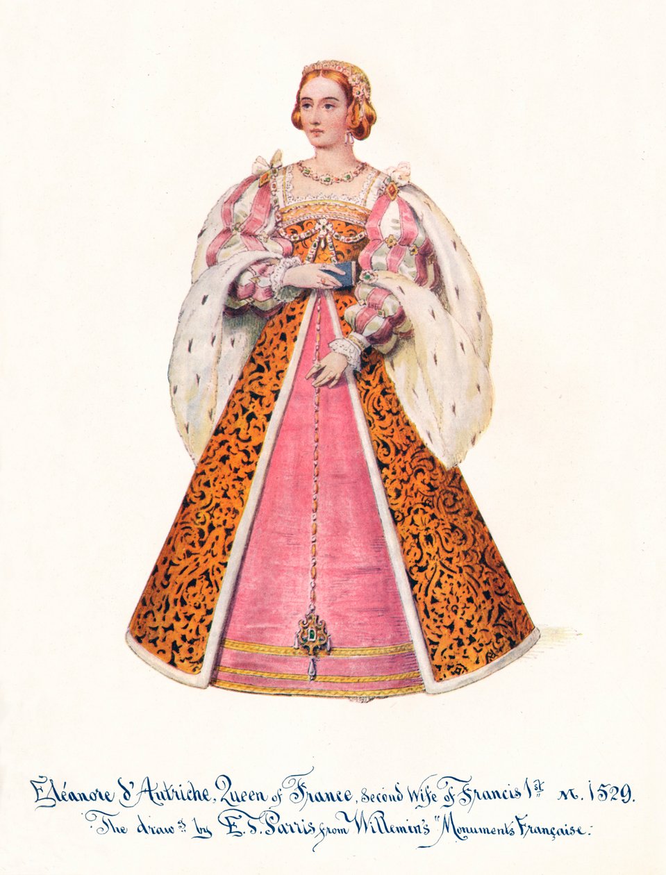 Eleanor von Österreich, Königin von Frankreich, zweite Frau von Franz I., 1911 von Unbekannt