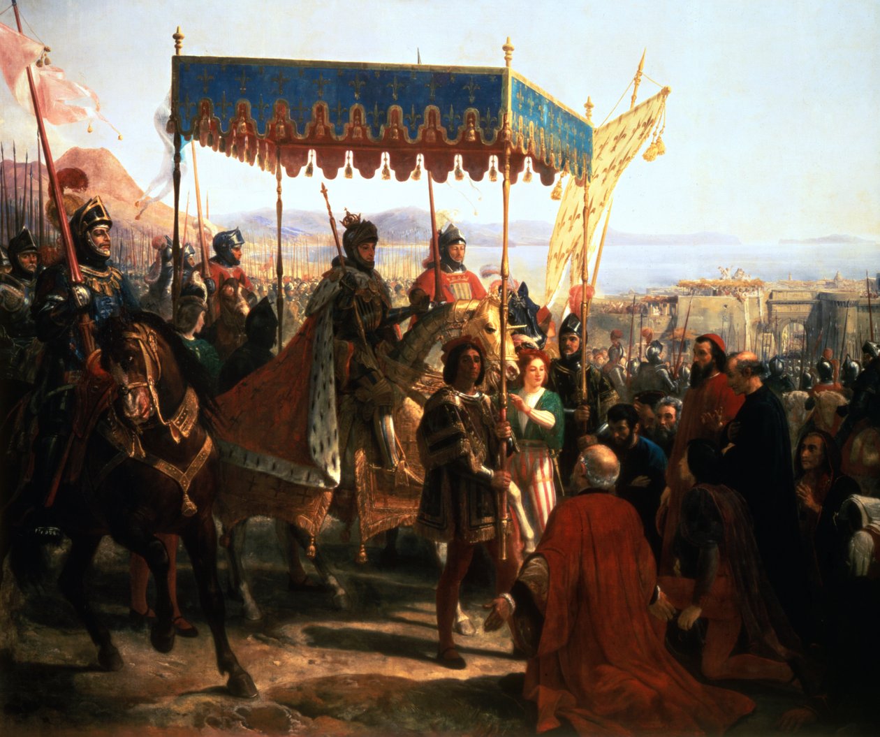 Einzug von Karl VIII. in Neapel, 12. Mai 1495, 19. Jahrhundert von Unbekannt