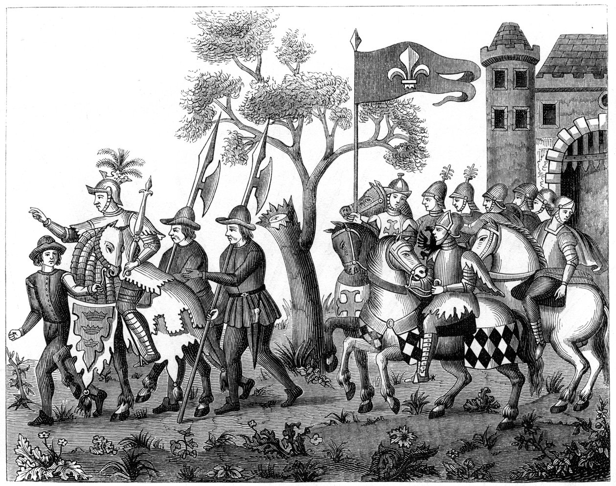Einzug des Königs von Epinette, 16. Jahrhundert 1849 von Unbekannt