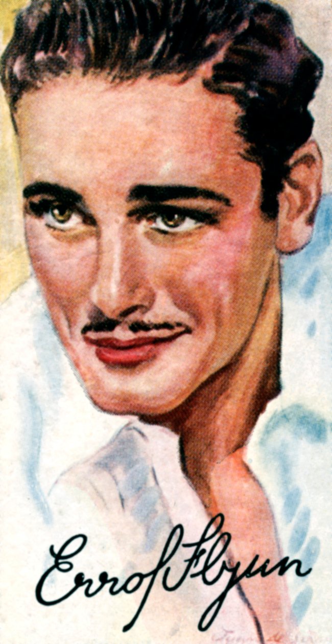 Errol Leslie Thomson Flynn, australischer Filmschauspieler von Unbekannt