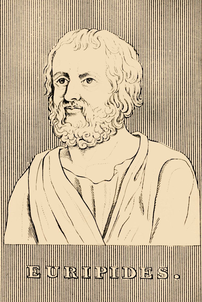 Euripides, um 480-406 v. Chr., 1830 von Unbekannt