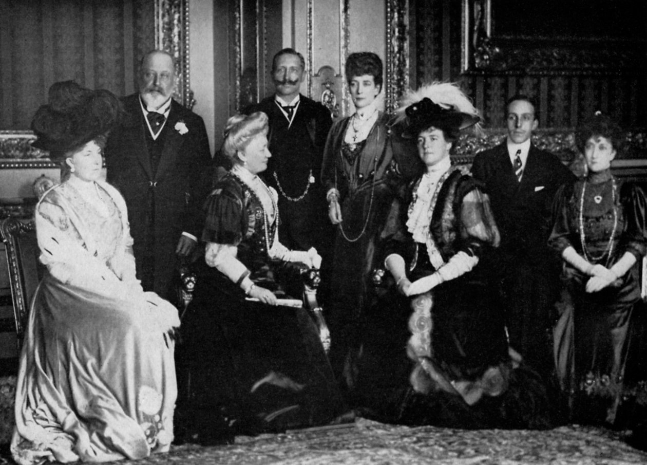 Europäische Königsfamilie auf Schloss Windsor von Unbekannt