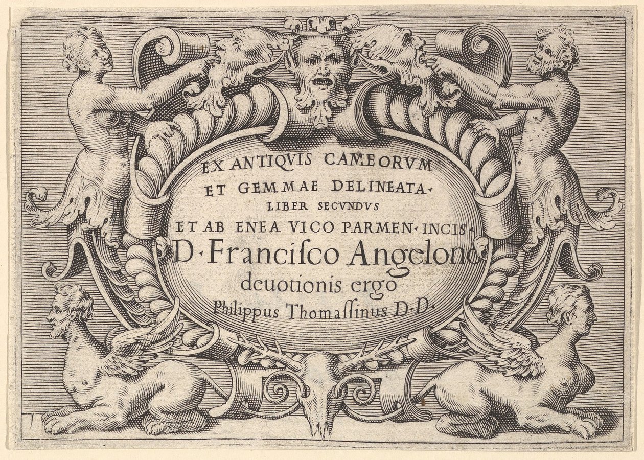 Ex Antiquis Cameorum et Gemmae Delineata Liber Secundus und ab Enea Vic..., veröffentlicht ca. 1599-1622 von Unbekannt