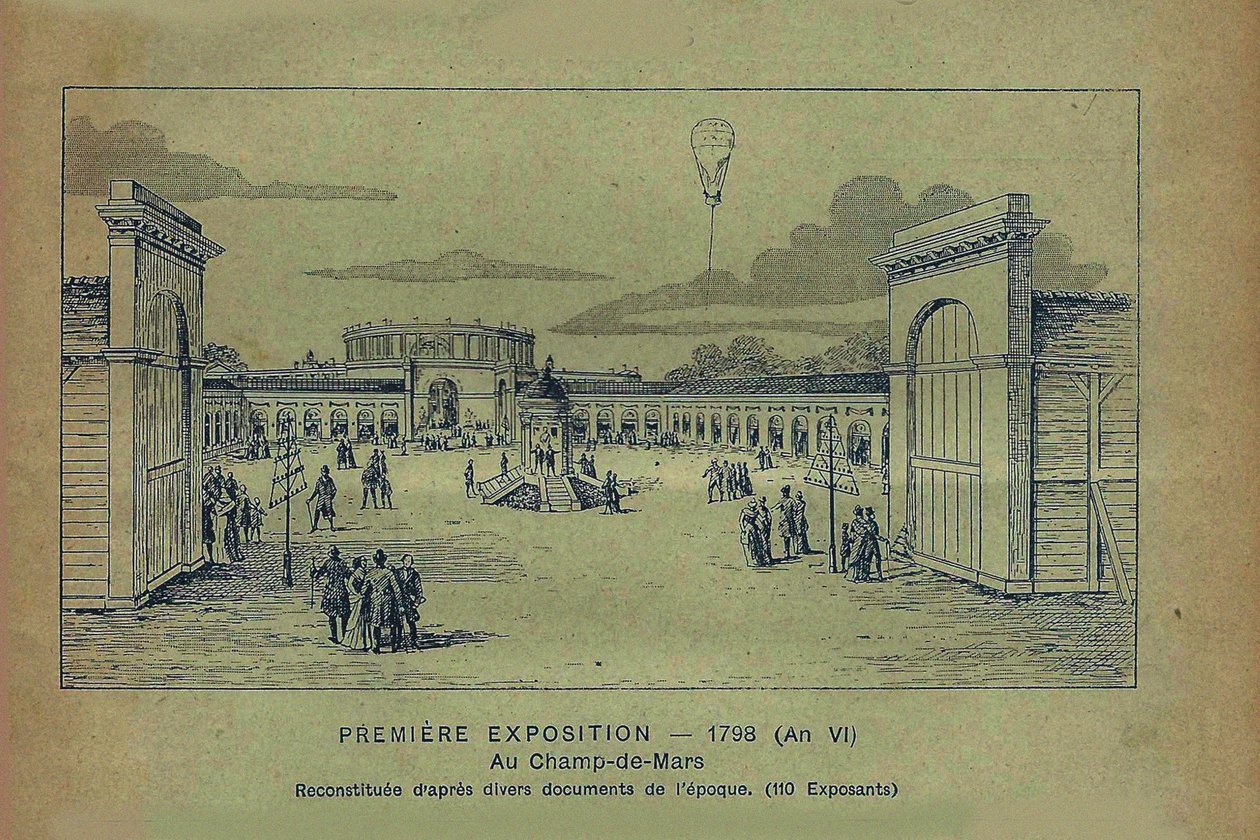 Ausstellung der Produkte der französischen Industrie, Paris, 1798 aus Bon Marché, 1900 von Unbekannt