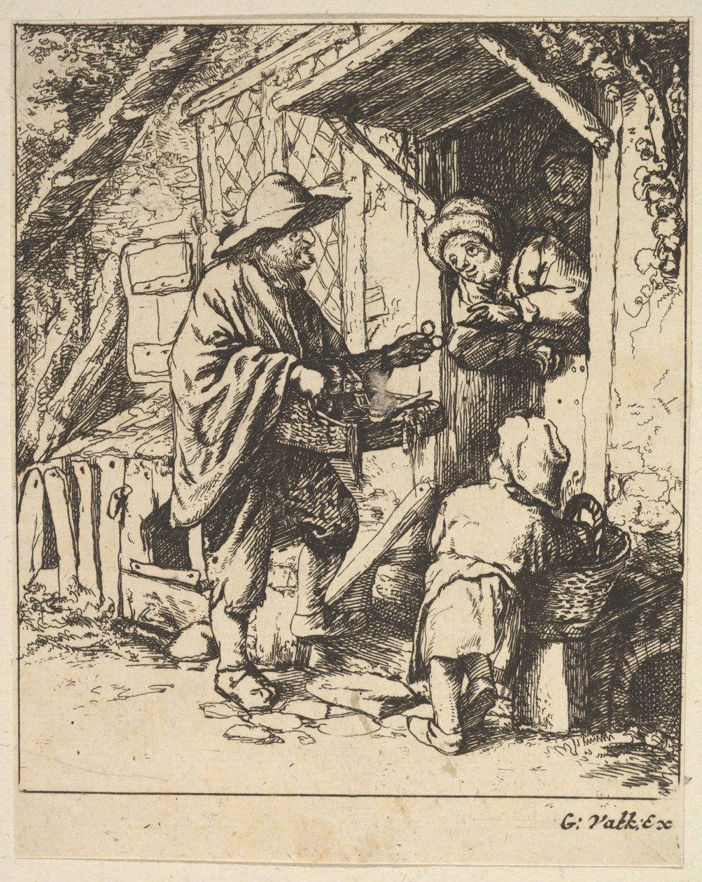 Brillenhändler, 1610-85 von Unbekannt