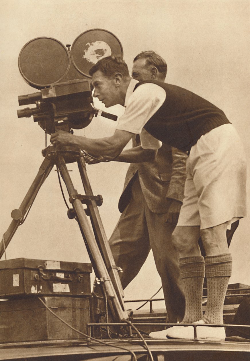 Filmemacher - Aufnahme eines Kinofilms in einem seiner jährlichen Camps für Jungen, 1927-1937 von Unbekannt