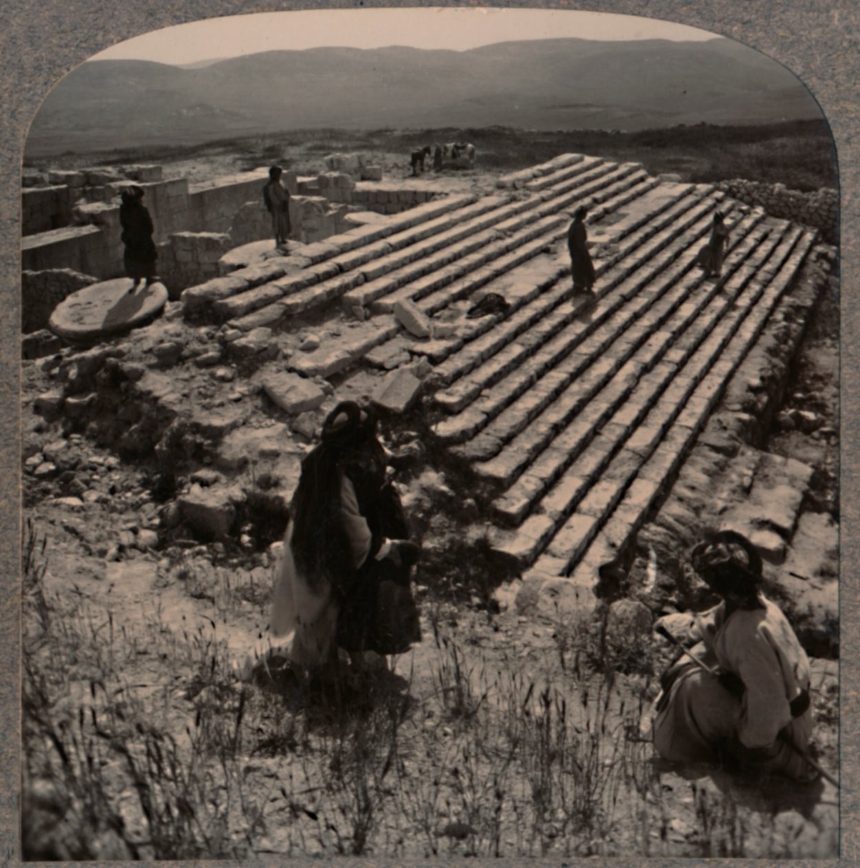 Treppenaufgang, Samaria, um 1900 von Unbekannt