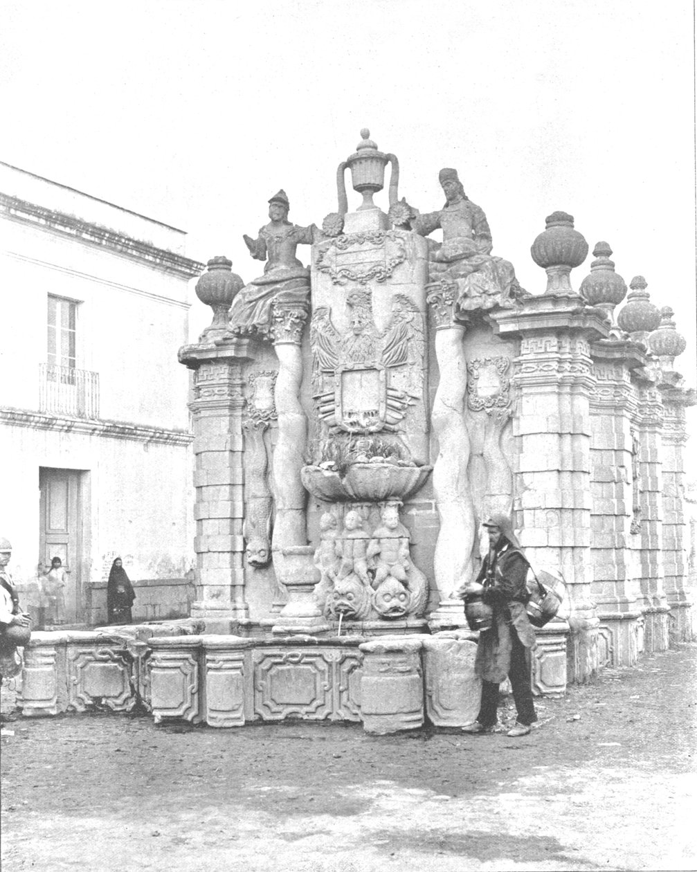 Brunnen der fallenden Wasser, Mexiko-Stadt, Mexiko von Unbekannt