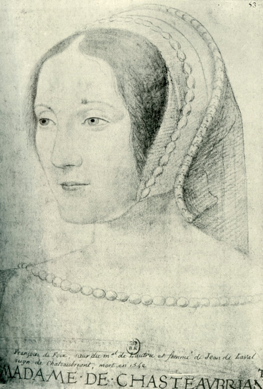 Françoise de Foix, Comtesse de Châteaubriant, frühes 16. Jahrhundert, 1907 von Unbekannt