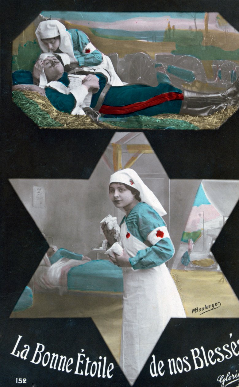 Französische Postkarte aus dem Ersten Weltkrieg, 1914-1918 von Unbekannt