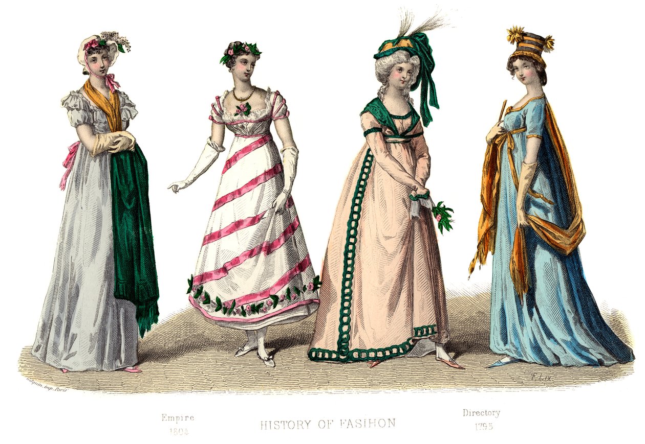 Französisches Kostüm: Empire, 1882 von Unbekannt