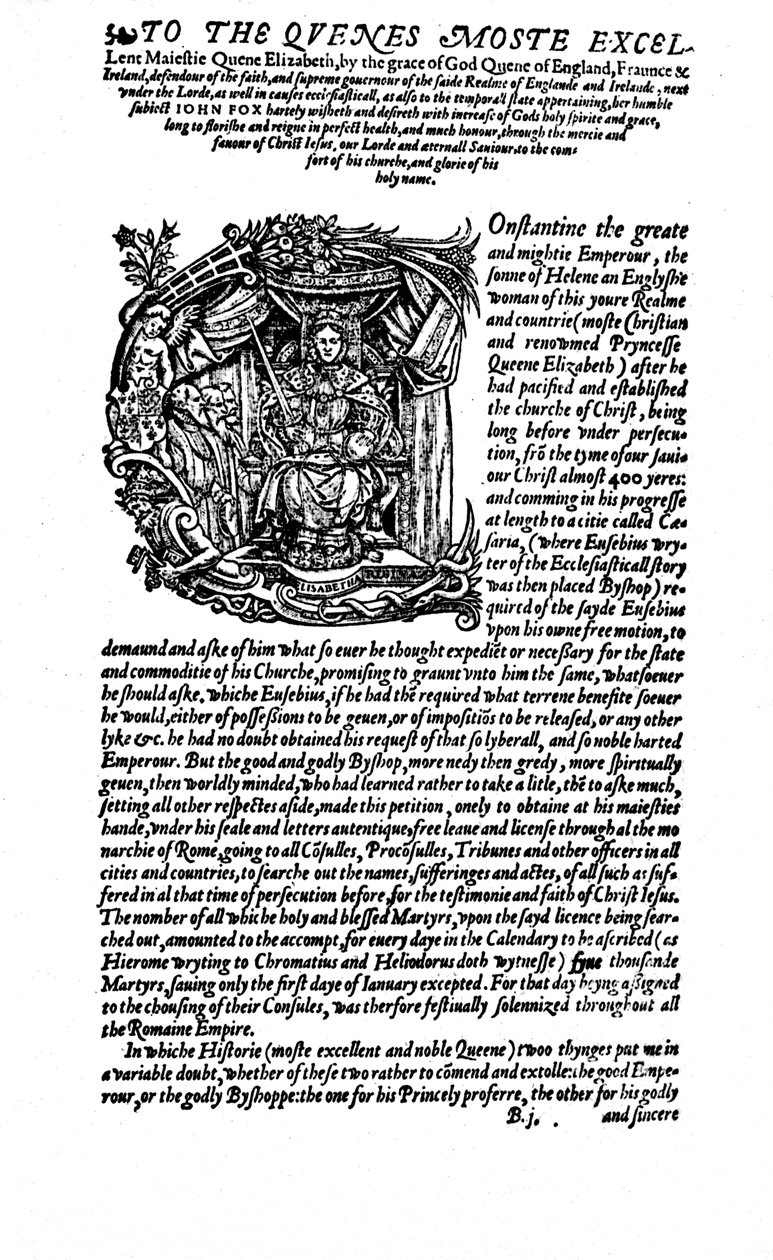 Aus den Tagen großer Widmungen - John Foxes Buch der Märtyrer, 1563, 1946 von Unbekannt