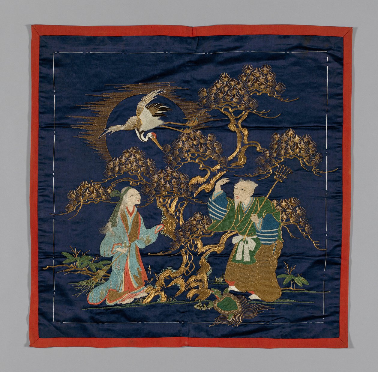 Fukusa-Geschenkverpackung, Japan, späte Edo-Periode 1789-1868, Meiji-Periode 1868-1912, spätes 19. Jahrhundert von Unbekannt