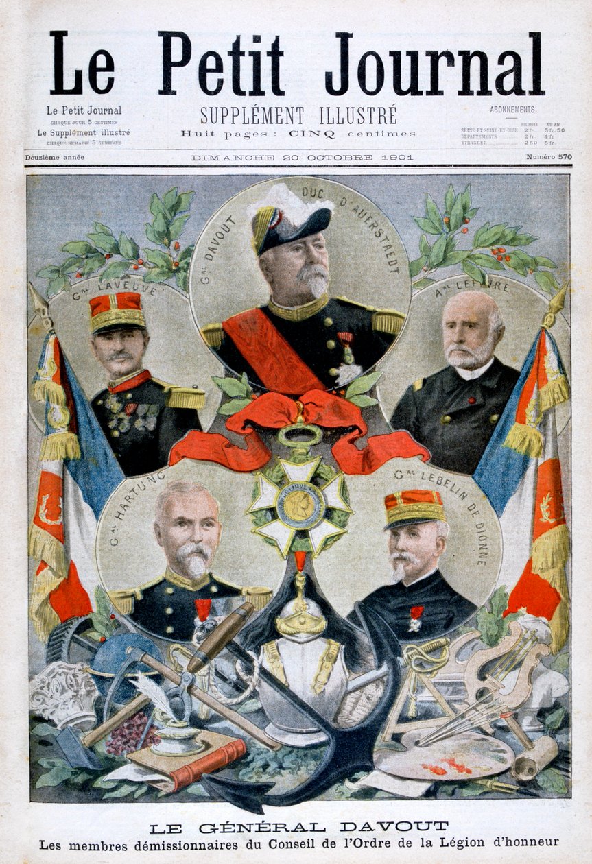 General Davout und Mitglieder des Rates der Ehrenlegion, 1901 von Unbekannt