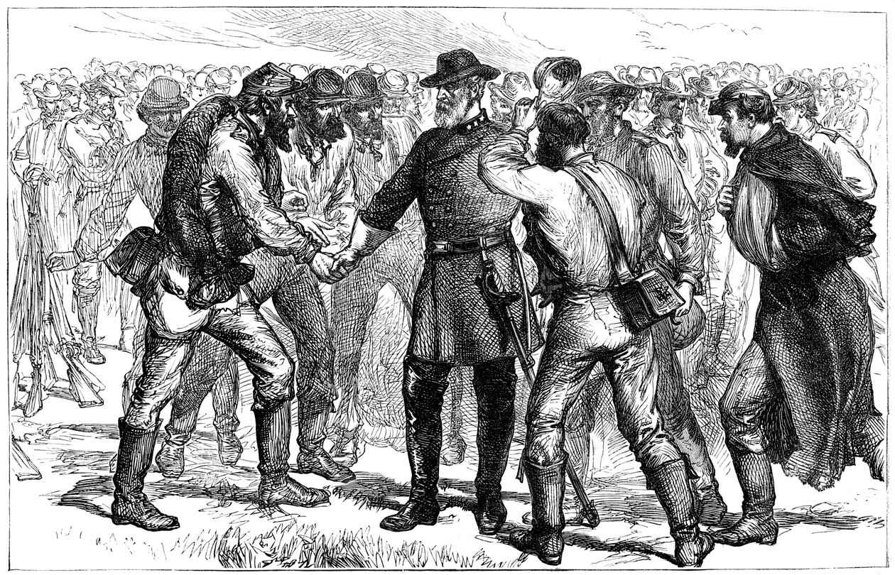 General Robert E. Lees Abschied von seinen Soldaten, 1865, um 1880 von Unbekannt