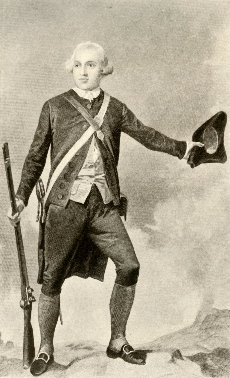 General Warren, in der Kleidung eines Minuteman, um 1760, 1937 von Unbekannt