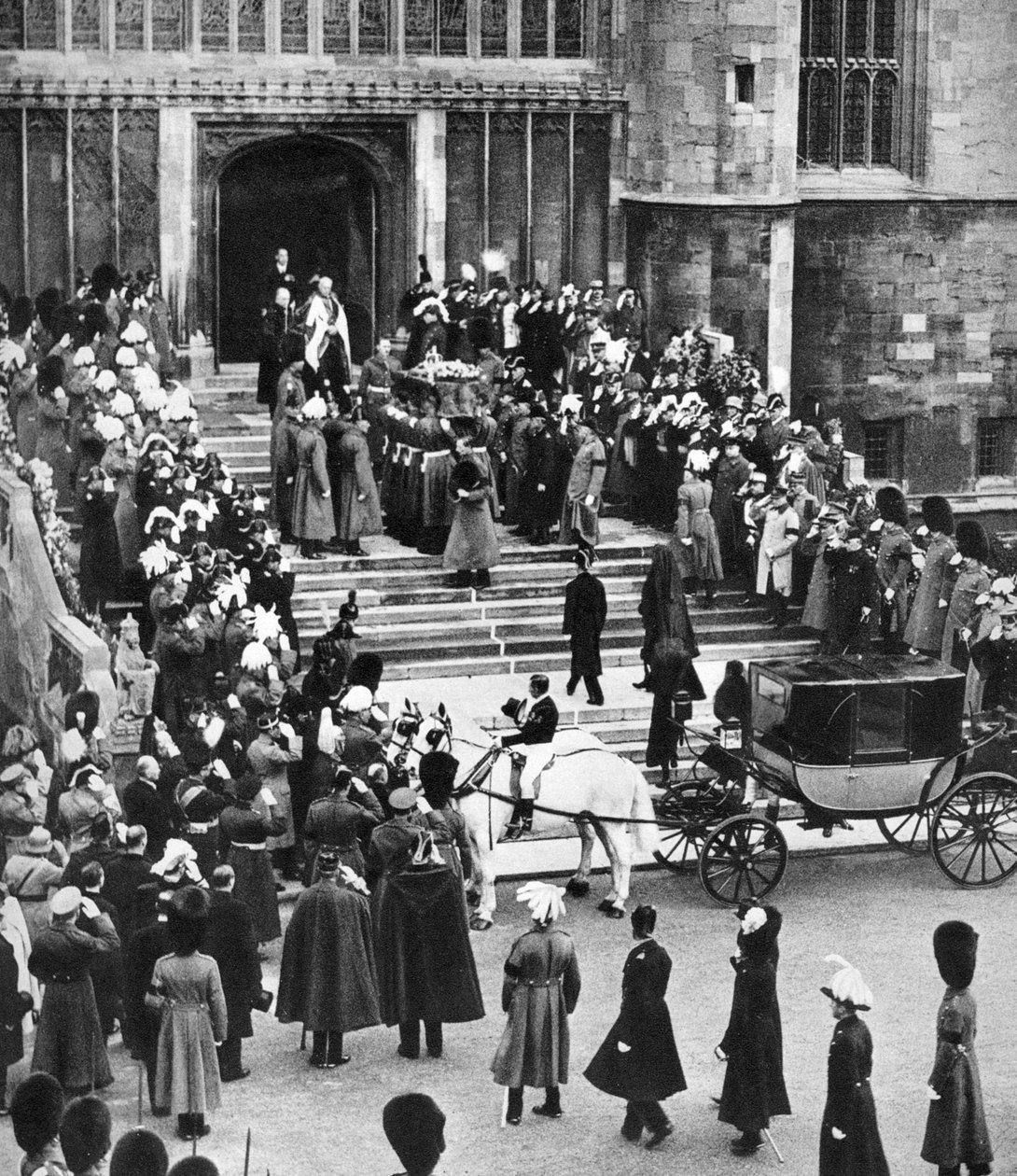 Ruheplatz von George V., St. Georgs Kapelle, Windsor Castle, 28. Januar 1936 von Unbekannt