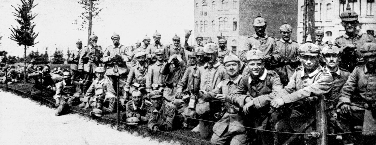 Deutsche Kaiserliche Garde in Brüssel, Erster Weltkrieg, 1914 von Unbekannt
