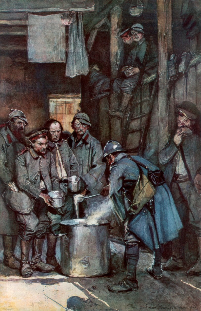 Deutsche Gefangene in Souville, Verdun, Frankreich, 26. März 1916, 1926 von Unbekannt