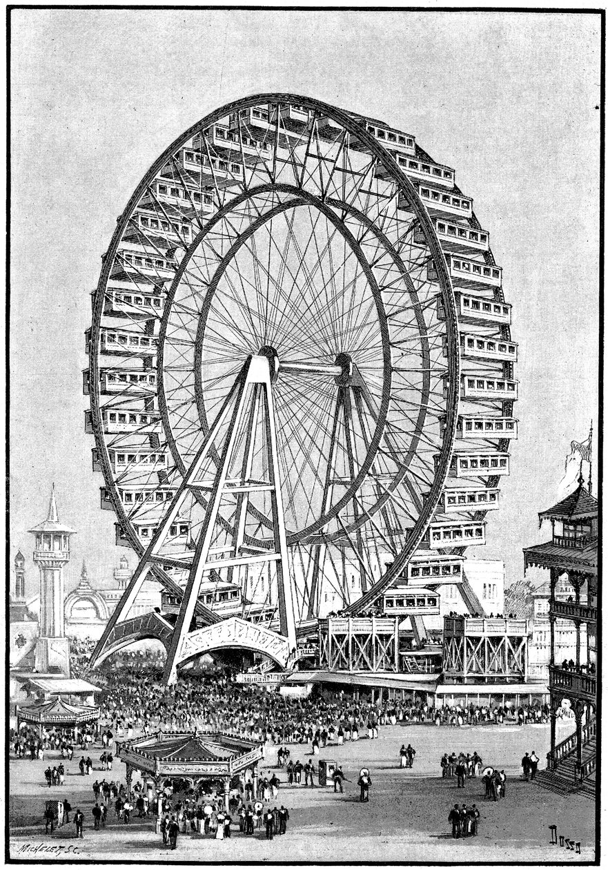 Riesenrad, Internationale Ausstellung, Chicago, 1893 von Unbekannt