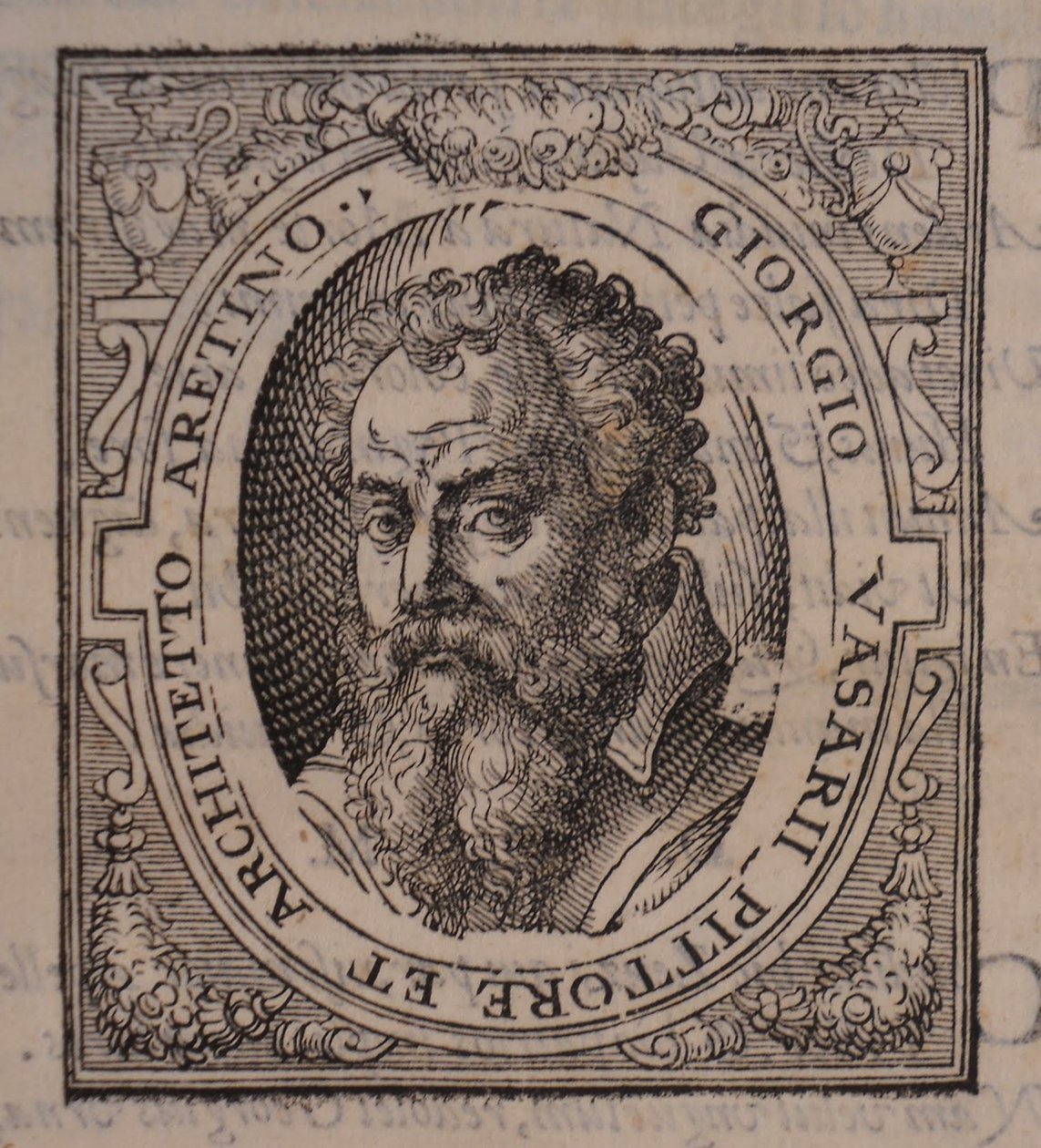 Giorgio Vasari. Aus: Giorgio Vasari, Die Leben der ausgezeichnetsten italienischen Maler, Bildhauer und Architekten, 1568 von Unbekannt