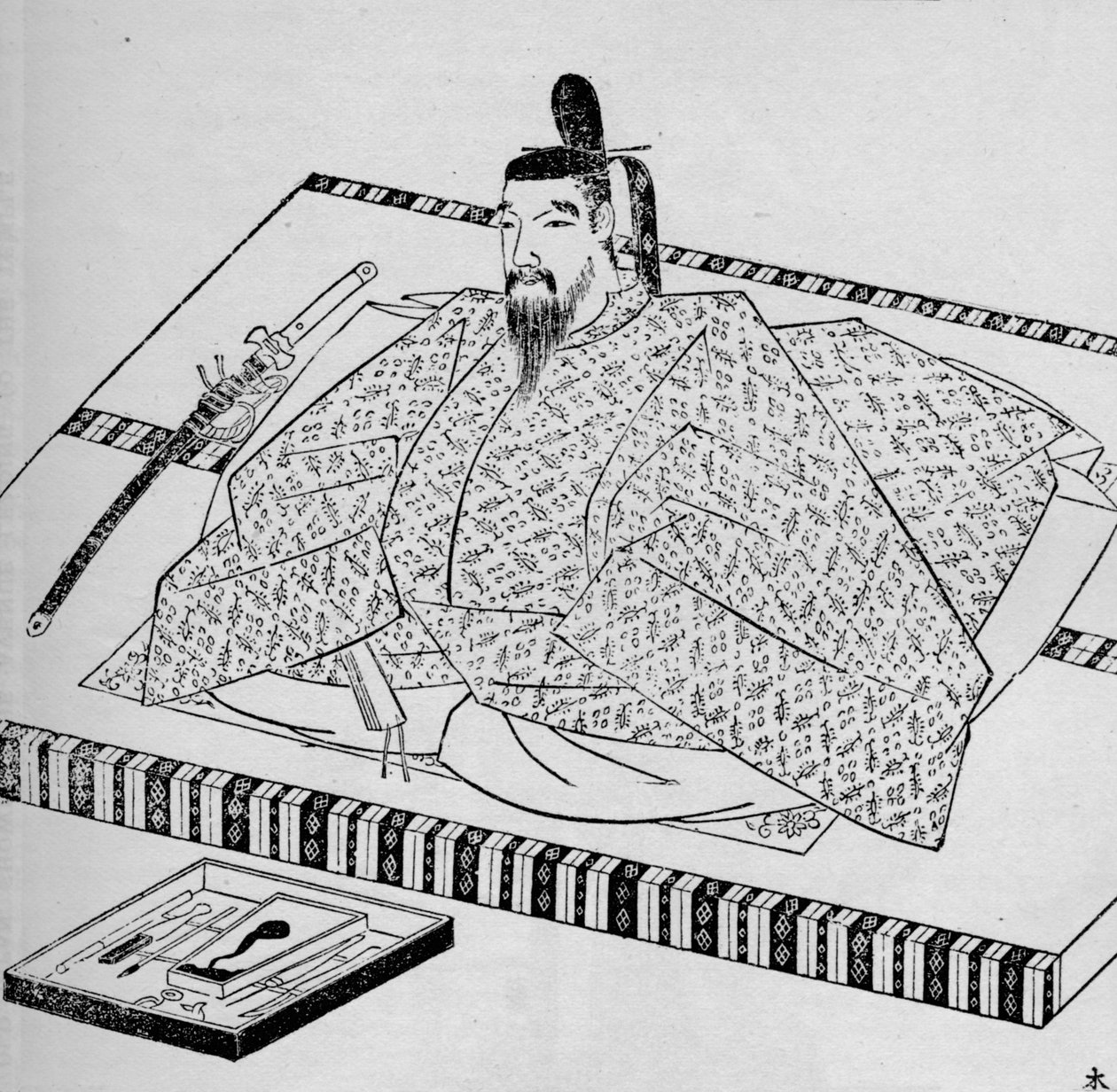 Go-Daigo, Kaiser von Japan, 1907 von Unbekannt: Kunstdruck