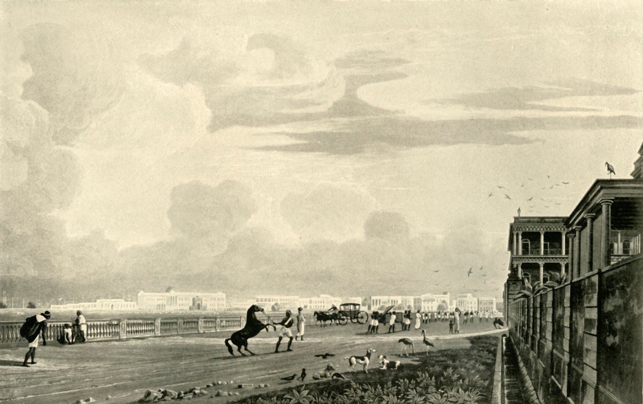 Regierungsgebäude, von Chowringhee, 1820 von Unbekannt