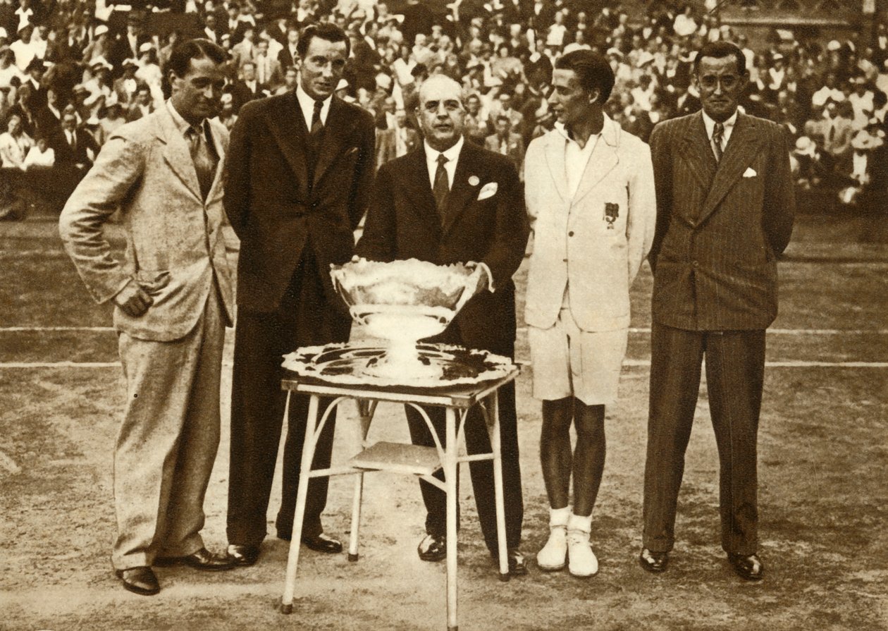 Großbritannien gewinnt die Davis Cup Tennismeisterschaft, Paris, 30. Juli 1933, 1935 von Unbekannt