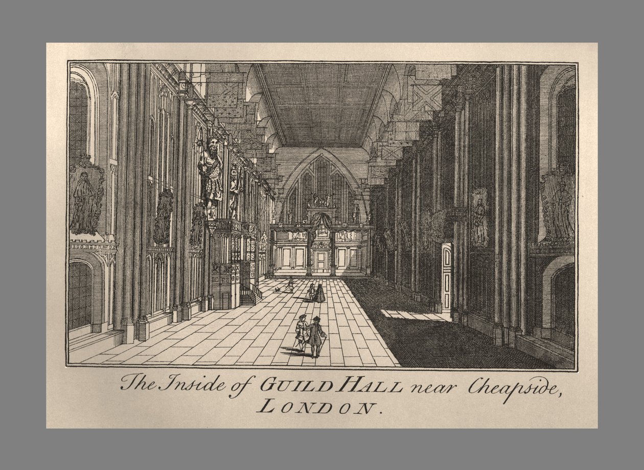 Gildenhalle Innenansicht, 1886 von Unbekannt