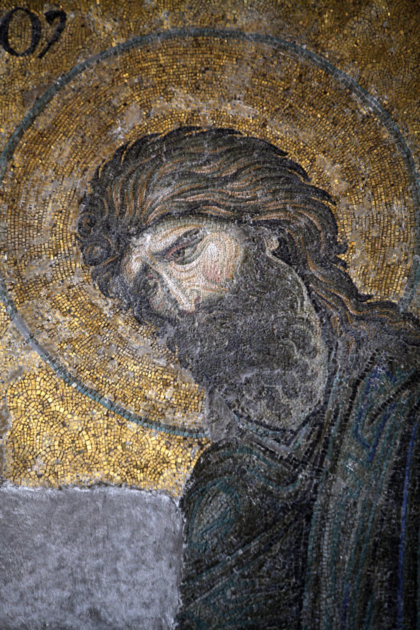 Hagia Sophia Deesis Mosaik: Johannes der Täufer, Istanbul, Türkei von Unbekannt
