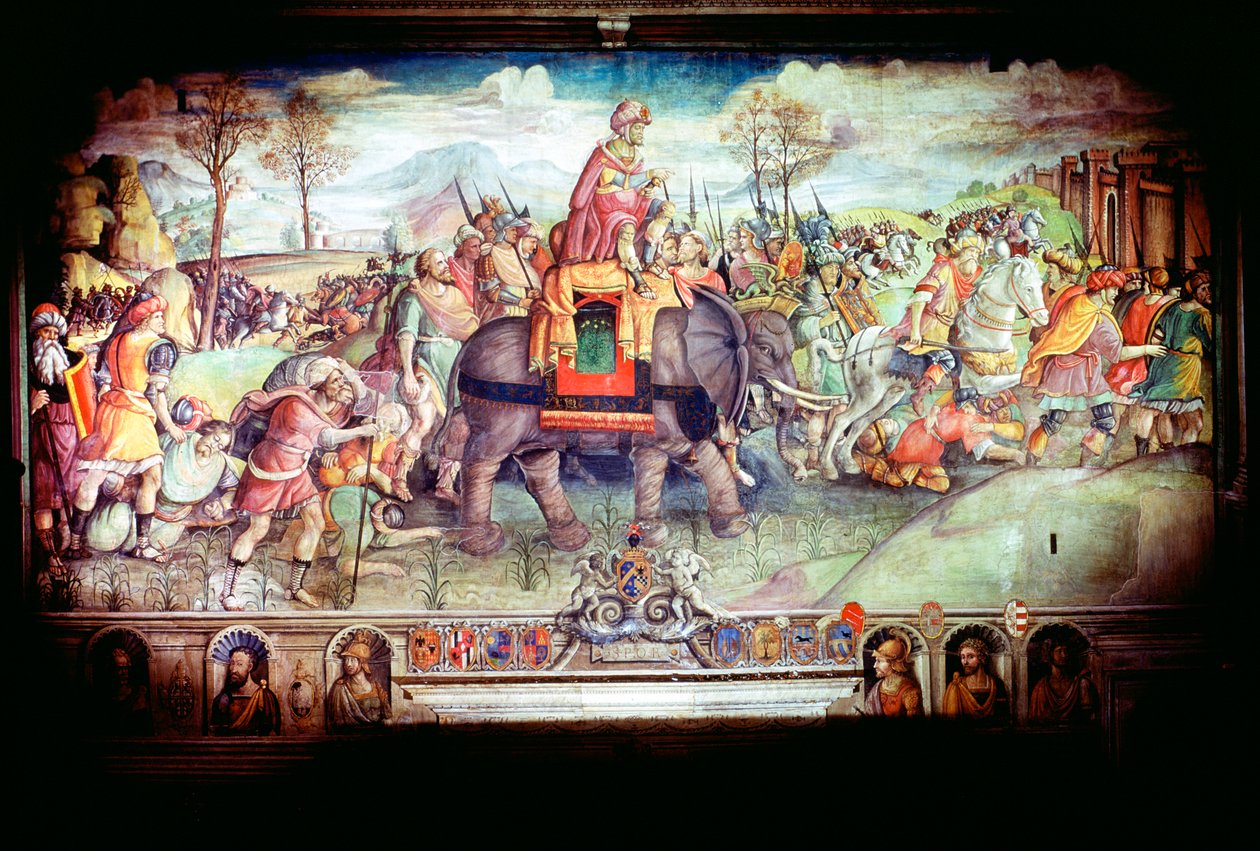 Hannibal und seine Armee überqueren die Alpen, 218 v. Chr. von Unbekannt