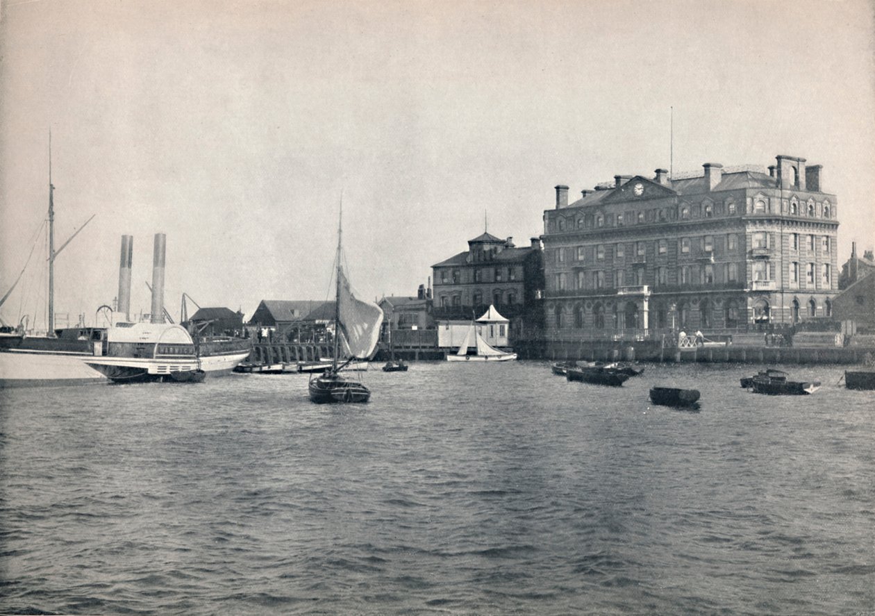 Harwich - Der Kai und das Great Eastern Hotel von Unbekannt