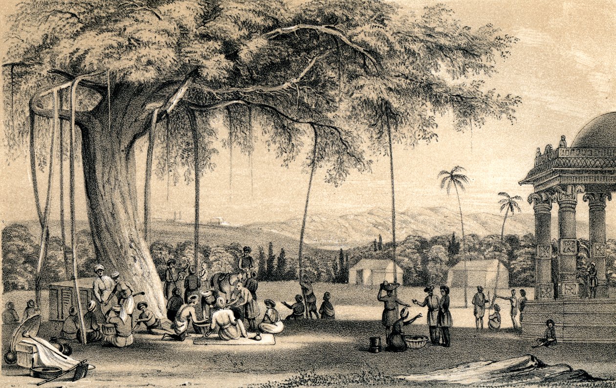 Dorfvorsteher hält Gericht, 1847 von Unbekannt